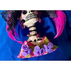 Catrinas De Papel Mache, Day of the Dead brooch